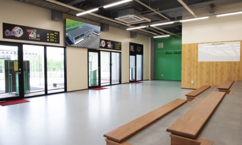 大型テレビ試合観覧席